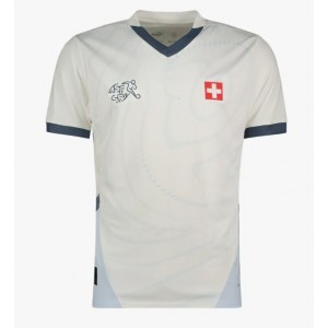 Sveitsi Jalkapallovaatteet Vieraspaita EM-Kisat 2024 Lyhythihainen